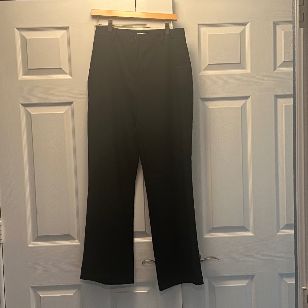Topshop Black Wide Leg Dress Pants